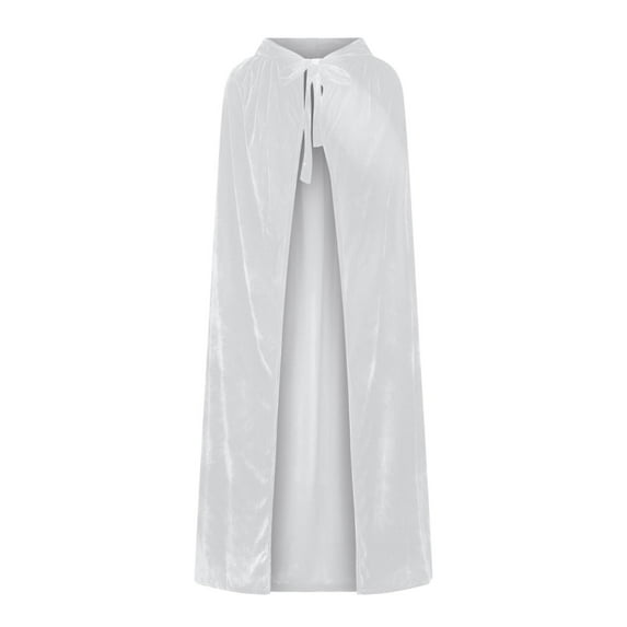 ICHUANYI Women's Fashion Mediaeval Cos Role Play Stage Costumes Velvet Hooded Coat Cloak Fall Winter Outwear