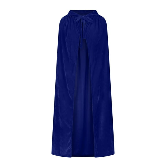 ICHUANYI Women's Fashion Mediaeval Cos Role Play Stage Costumes Velvet Hooded Coat Cloak Fall Winter Outwear