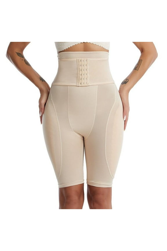 ICHUANYI Women's High Waist Abdominal Pants, Women's Hip And Hip, Plus Sponge Cushion, False Hips, Body Shaping Pants, Waist And Hip Lifting, Flat Angle Tight Underwear New Year Fashion