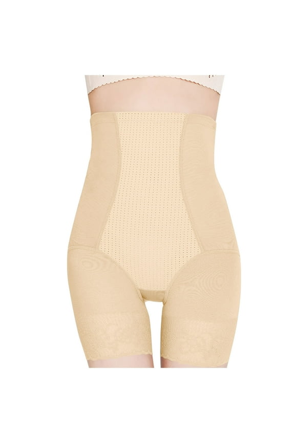 ICHUANYI Women's High Waisted Flat Angle Tight Belly Pants Thin Waistband Lifting Buttocks Shaping Pants Tight Belly Pants 2024