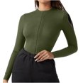 thumbnail image 1 of ICHUANYI Women's New Trending Zipper Slimming Temperament Solid Color Long-Sleeve Shapewear Flash Deals 2024, 1 of 6