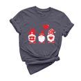 thumbnail image 1 of ICHUANYI Women's Shirts Fashion Cute Print T-shirt Casual Crew Neck Short Sleeve Tops Cloth New Trending, 1 of 6