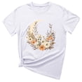 thumbnail image 1 of ICHUANYI Women's T Shirt Summer Tops Fashion Print Short Sleeve Crewneck Tee Casual Loose Shirts, 1 of 3