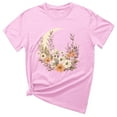 thumbnail image 1 of ICHUANYI Women's T Shirt Summer Tops Fashion Print Short Sleeve Crewneck Tee Casual Loose Shirts, 1 of 3