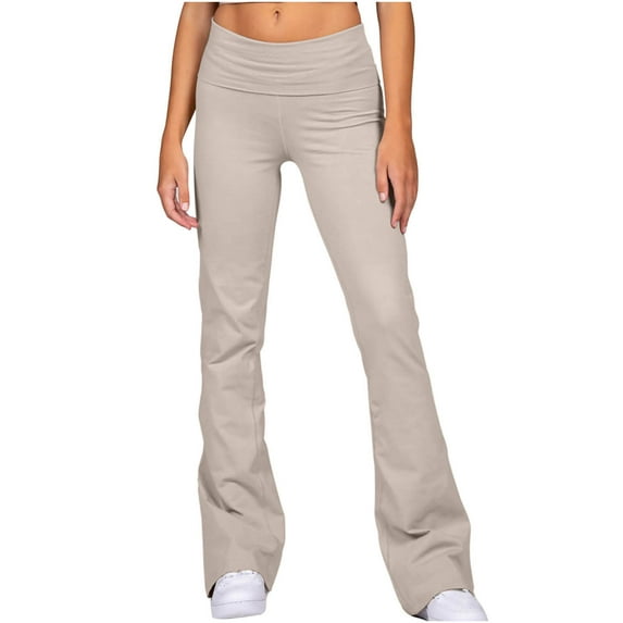 ICHUANYI Women's Trendy Fall Winter Trendy Casual Loose Trousers Stright Leg Cozy Pant Solid Yoga Sweatpants Comfy Sports Athletic Lounge Pants