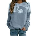 thumbnail image 1 of ICHUANYI Womens Classic Crew Neck Sweatshirts Tops Colorblock Long Sleeve Casual Casaul Pullover Cute Lightweight Loose Tops Fall Winter Clothing 2023, 1 of 4