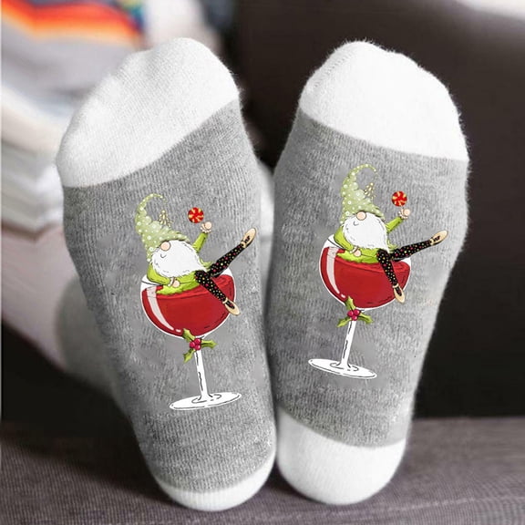 ICHUANYI Womens Cute Holiday Warm Soft Socks for Fall Winter Funny Print Christmas Gifts for Adults Teens and Kids