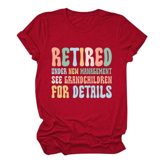 ICHUANYI Womens Funny Print Pattern Casual New Trending Soild Color Short Sleeve Tops Shirts