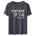 thumbnail image 1 of ICHUANYI Womens Funny Tees Retro Short Sleevel T Shirts Party Tops Cloth New Trending, 1 of 4