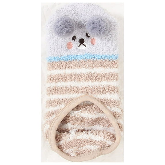 ICHUANYI Womens Fuzzy Socks Cozy Fluffy Cartoon Print Fall Winter Warm Floor Socks for Women Christmas Gifts