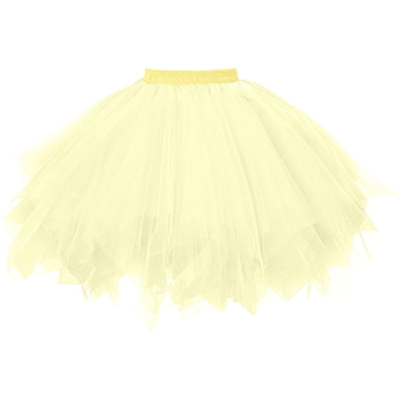 ICHUANYI Womens High Quality Pleated Gauze Short Skirt Adult Tutu Dancing Skirt for Back to School, Halloween, Christmas