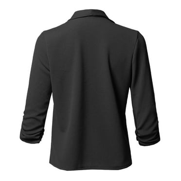 ICHUANYI Womens Open Front Cardigan Fashion Solid Long Sleeve Casual Coats Fall Winter Clothing 2023