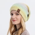 thumbnail image 1 of ICHUANYI Womens Slouchy Beanie Cool Winter Hats Knit Warm Thick Skully Stocking Binie Hat, 1 of 3