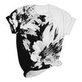 thumbnail image 1 of ICHUANYI Womens Summer Tops Stylish Floral Print Casual T-shirt Short Sleeves Crew Neck Shirts Cloth New Trending, 1 of 6
