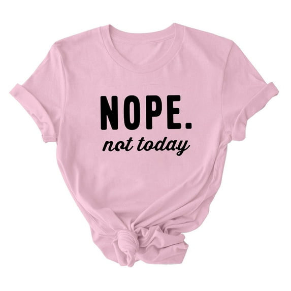 ICHUANYI Womens T-shirt New Trending Letter Print Crewneck Short Sleeve Shirts Casual Loose Tops Fashion Clothing