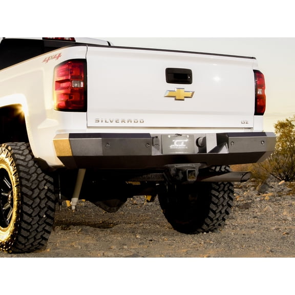 ICI (Innovative Creations) AL-RBM95CHN Alumilite Rear Bumper Fits select: 2014-2018 CHEVROLET SILVERADO, 2014-2019 GMC SIERRA