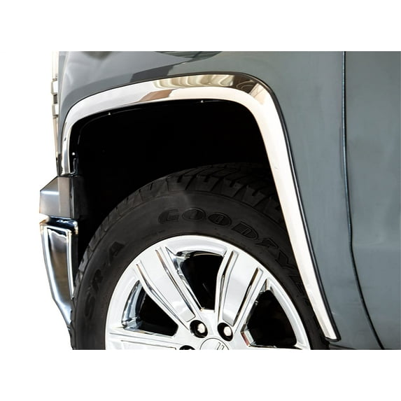 ICI (Innovative Creations) CHE047 Stainless Steel Fender Trim Fits select: 1999-2006 CHEVROLET SILVERADO, 1999-2006 GMC NEW SIERRA