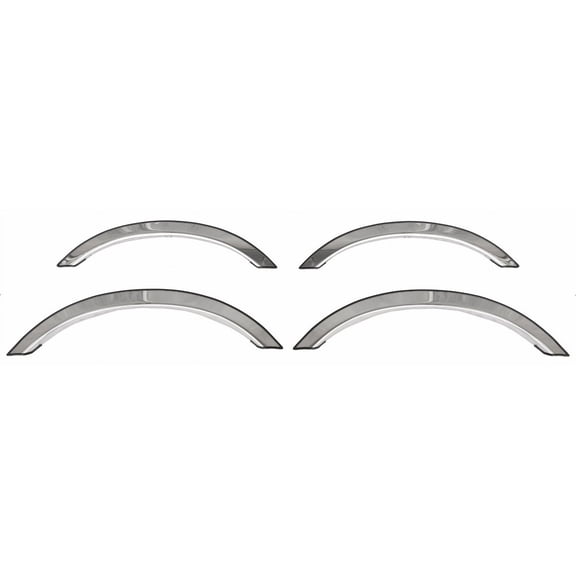 ICI (Innovative Creations) DOD024 Stainless Steel Fender Trim; 4 pcs.; 1/2 Fit;