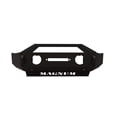 thumbnail image 1 of ICI (Innovative Creations) FBM21JPN-RT Magnum Front Winch Bumper; w/Single 4 in. Square Light Holes; w/Hi-Lift Jack Mounts And Skid Plate; w/RT-Series Light Bar;, 1 of 2