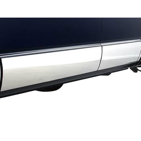 ICI Stainless Steel Rocker Panels Compatible with 2017-2024 Ford F250/F350 SuperCab 8' Bed Single Rear Wheel, w/o Body Side Molding, w/O OE Fender Flares