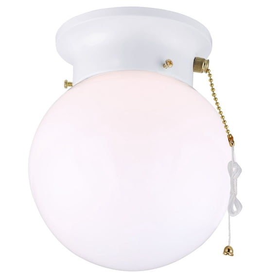 ICL9WHW-Canarm Inc-1 Light Flush/Wall Mount-7.25 Inches Tall and 6 Inches Wide