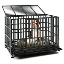 Large metal dog crate walmart hotsell