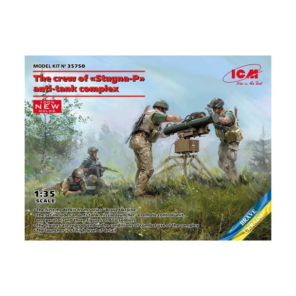 ICM Armed Forces of Ukraine Crew & Stugna-P Anti-Tank Complex Missile System New