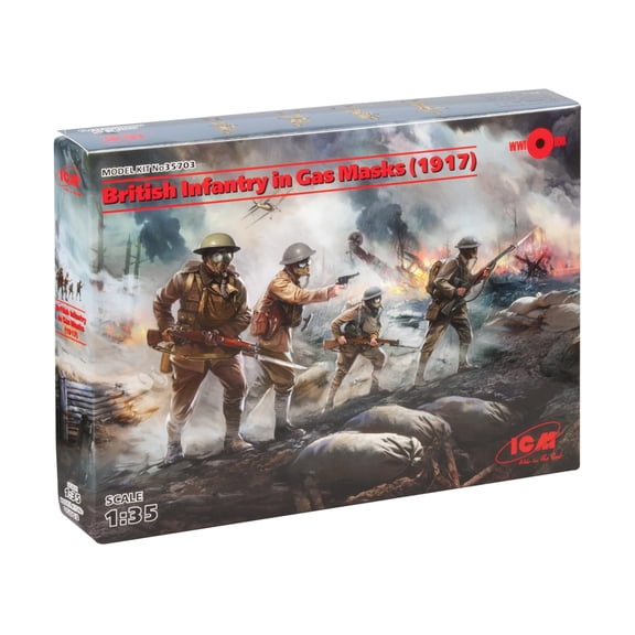 ICM British Infantry in Gas Masks (1917) New