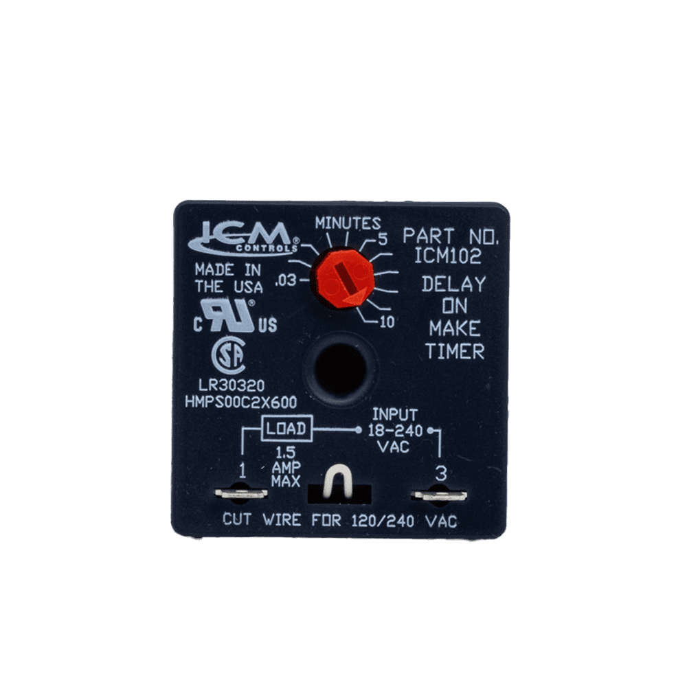 ICM Controls ICM102B Time Relay, DelayonMake Timer, 10min Adjustable