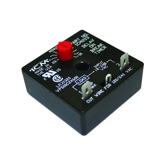 ICM Controls ICM203 Delay On Break Relays (.03-10 Minutes)