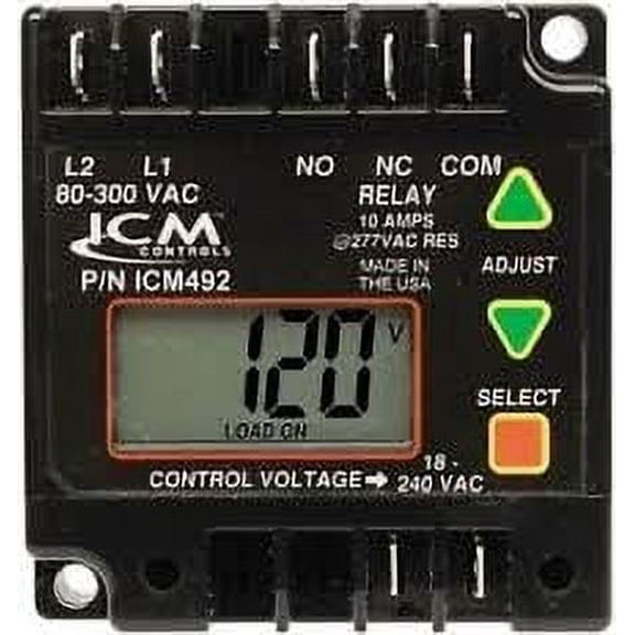 ICM Controls ICM492C-LF ICM492 Single Phase Motor Protection, 80-300 VAC, replacement for P251-0092-B, ICM491C-LF, ICM492