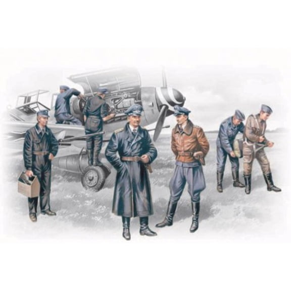 ICM Models German Luftwaffe Pilots and Ground Personnel 1939-1945 Building Kit
