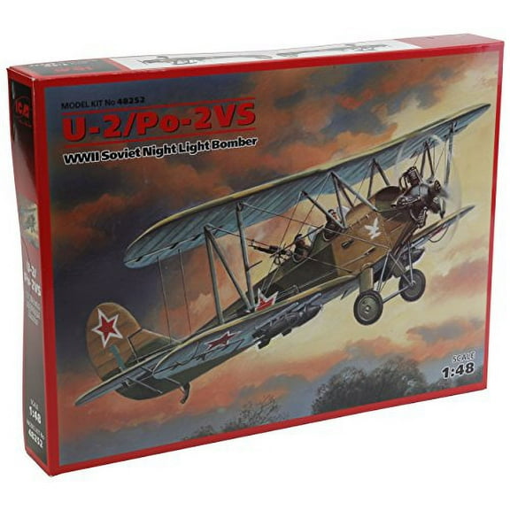 ICM Models U-2/PO-2VS WWII Soviet Night Light Bomber Model Kit Multi-Colored