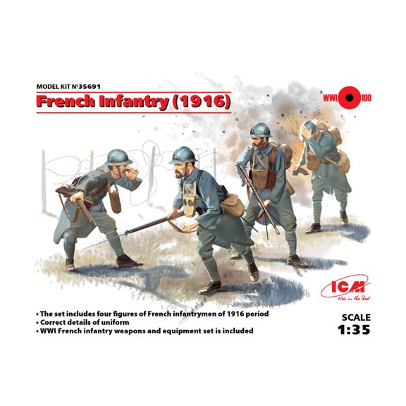 ICM WWI French Infantry (1916) New