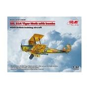 ICM WWII British DH82A Tiger Moth Training Aircraft w/Bombs New