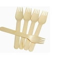 thumbnail image 1 of ICO Compostable Forks, [300 count] Wooden Forks, Biodegradable Forks, 1 of 4