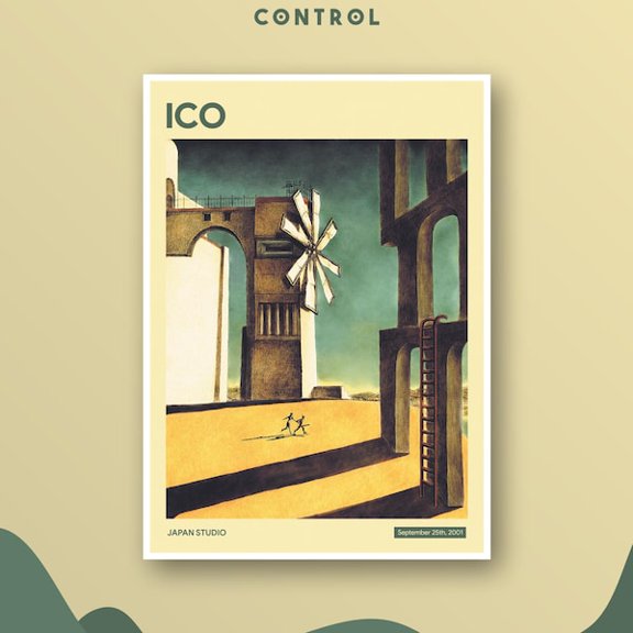 ICO POSTER - Print, Unframed Paper Poster 8x10in