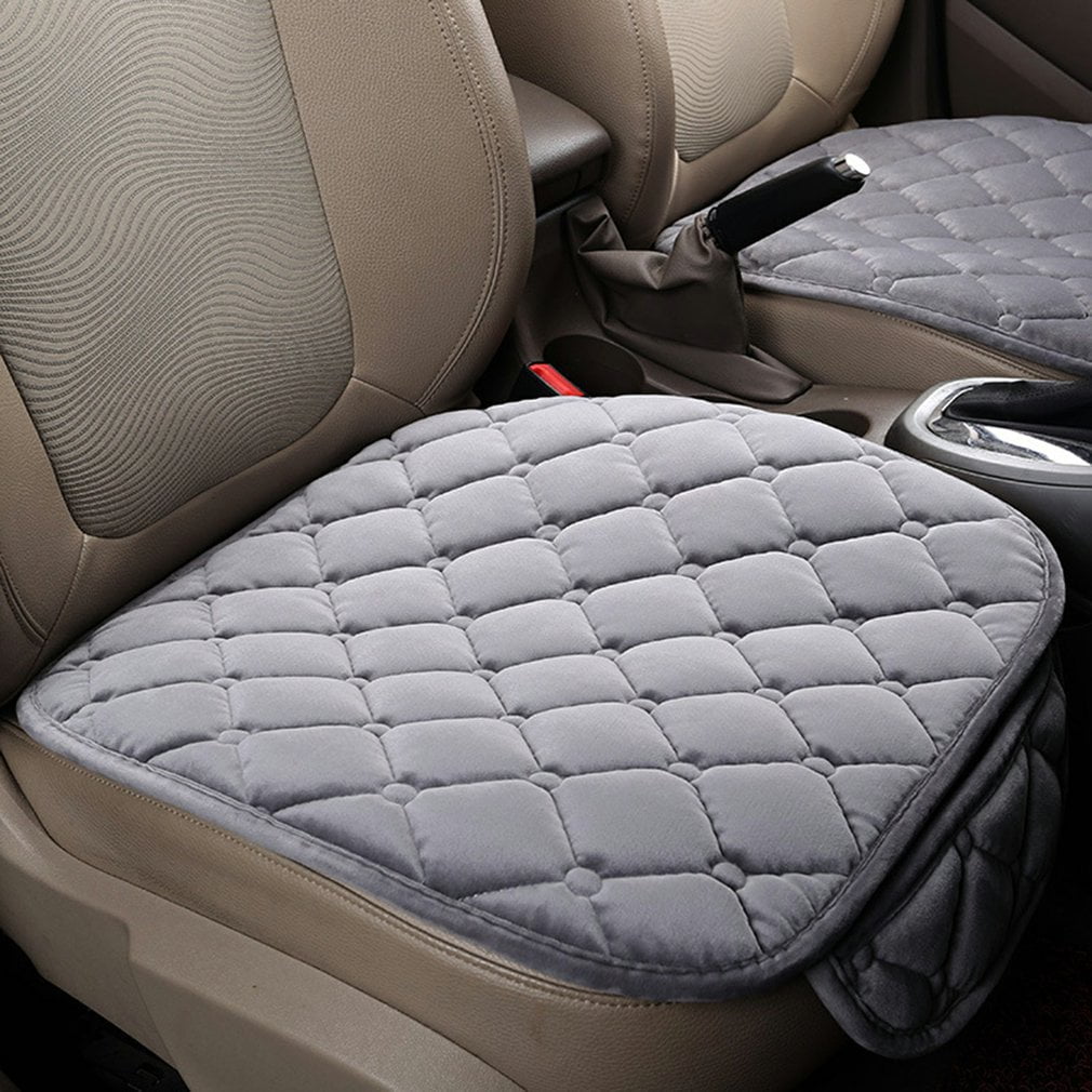 ICOCO Front Seat Cover Universal Car Breathable Plush Pad Mat Auto Chair  Cushion Non-slip Warm Elasticity Seats Cushions