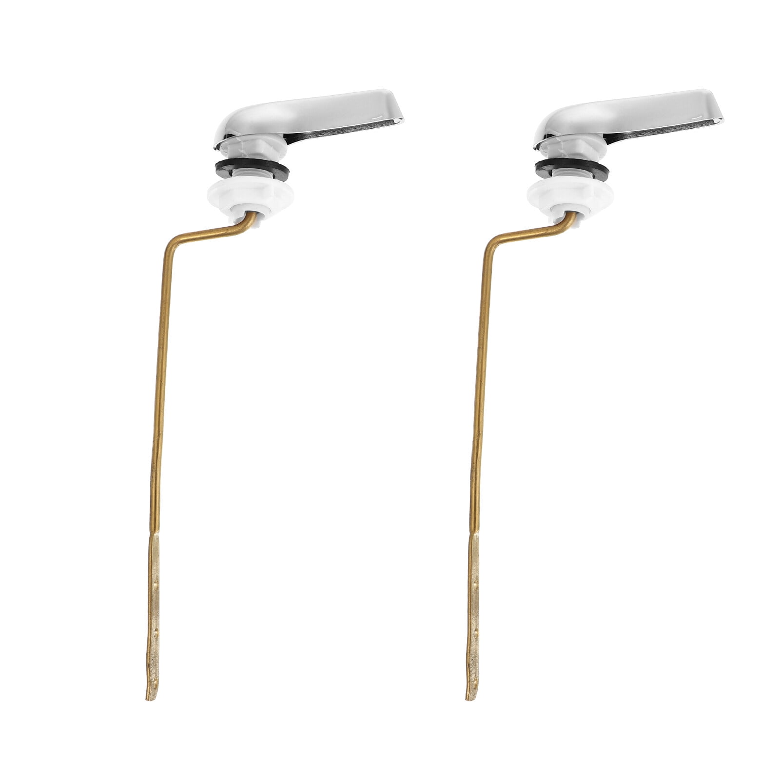 ICOL Replacement, Silver 2200X950X300 cm ABS Side Mount Toilet Tank Lever, 2 Piece