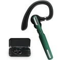 thumbnail image 1 of ICOMTOFIT Bluetooth Headset, Wireless Bluetooth Earpiece V5.0 Hands-Free Earphones with Built-in Mic for Driving/Business/Office, Compatible with iPhone and Android (Green), 1 of 7