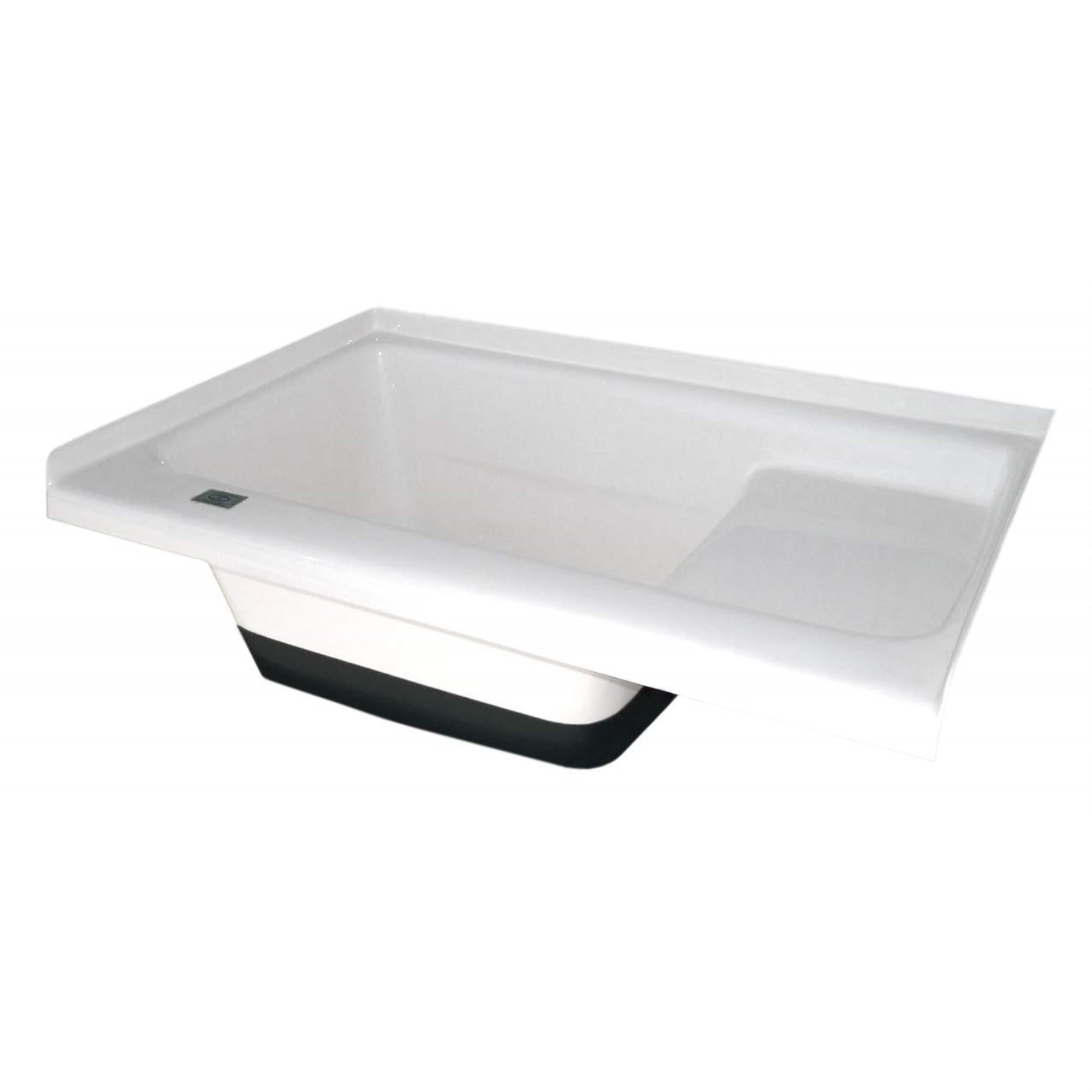 Polar White ABS Plastic Sit-In Step Tub with Left Hand Drain