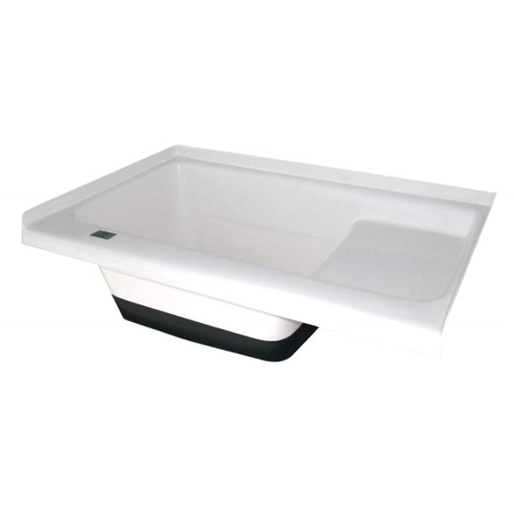 ICON 00474 Polar White, 36" x 13" Sit-In Step Tub with Left Hand Drain RV Part