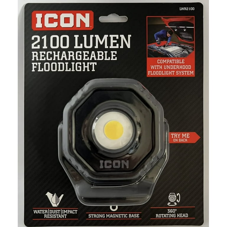 ICON 2100 Lumen LED Rechargeable Magnetic Compact Floodlight