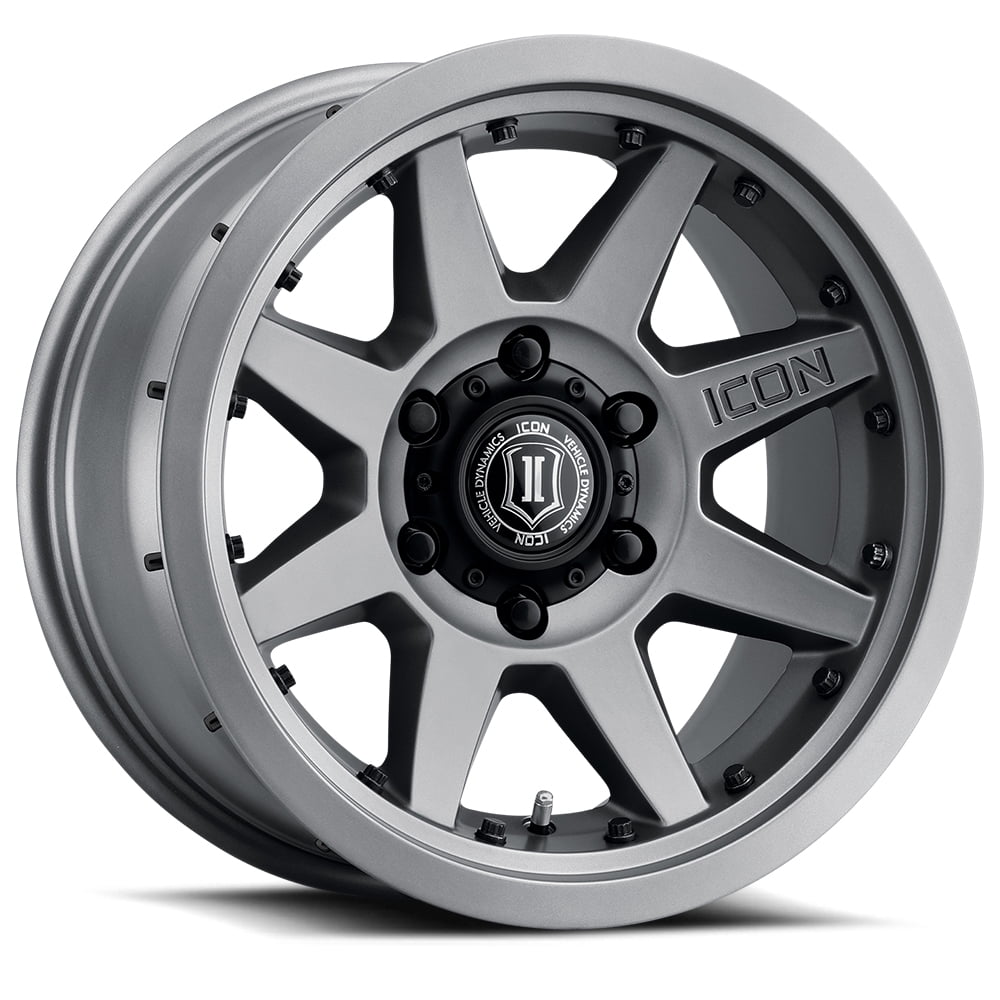 ICON Alloys Rebound Pro, Titanium, 17 x 8.5 / 6 x 150, 25mm Offset, 5.75" BS