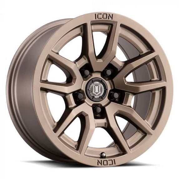 Icon Alloys Vector 5 Bronze 17X8.5 5X127 Wheels, Fits 2010-2015 Jeep ...