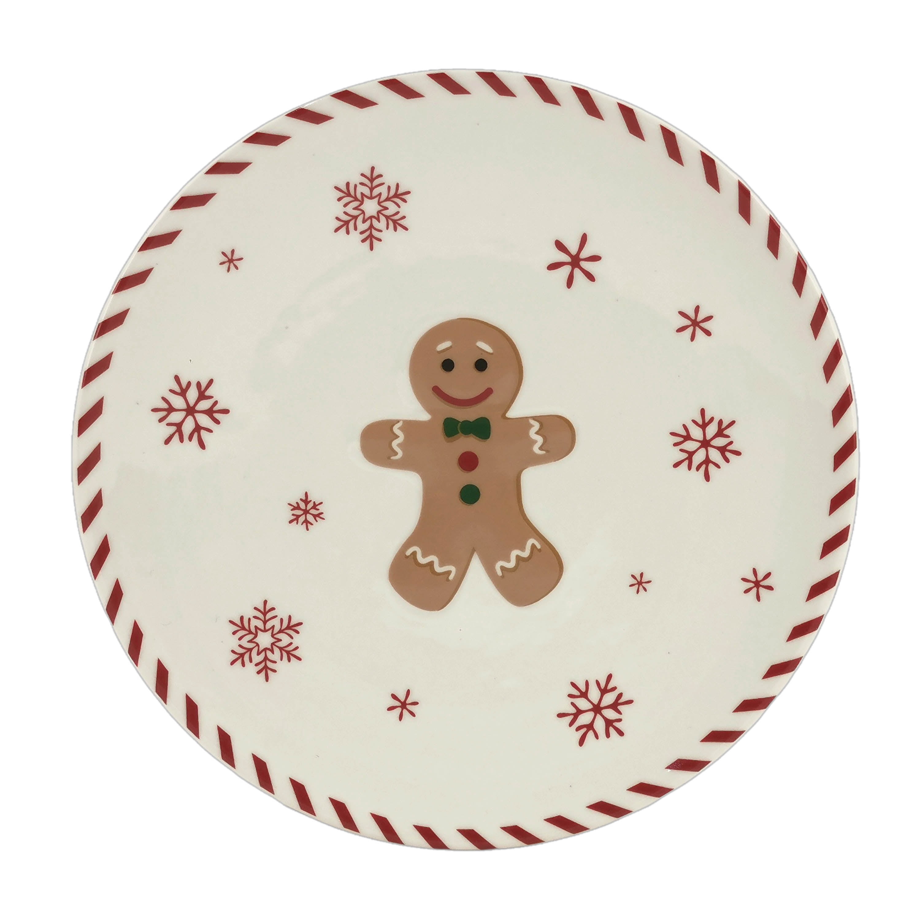 Holiday Time Multicolor Ceramic 4 Pack Icon Appetizer Plates
