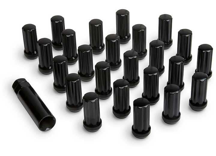 ICON ALLOYS LUG NUT KIT BLACK 14 X 1.5/24 COUNT W/KEY