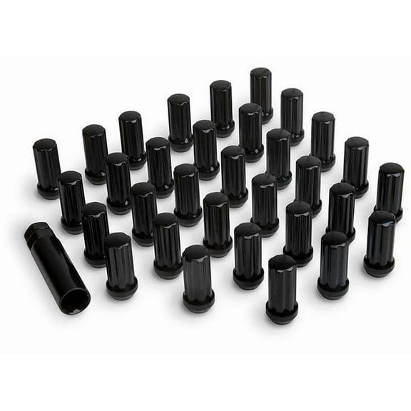 ICON ALLOYS LUG NUT KIT BLACK 14 X 1.5/32 COUNT W/KEY
