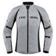thumbnail image 1 of ICON Contra XL, Gray Motorcycle Jacket for Women, 1 of 1