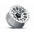 thumbnail image 1 of ICON ALLOYS HULSE SILVER MACHINED 17 X 8.5 / 6 X 5.5 / 0MM / 4.75IN BS, 1 of 5